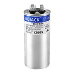 BOJACK 45 uF ±5% 45 MFD 370/450 V CBB65 Round Run Start Capacitor for AC Motor Run or Fan Start and Cool or Heat Pump Air Conditione