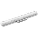 HESHIBI French 15.8" Polished Marble Rolling Pin with Marble Base, Non-Stick for Baking Pizza Dough, Pie & Cookie (White)