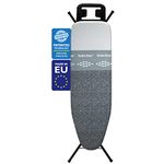 Bartnelli Classic Ironing Board with New Patent Technology | Made in Europe Iron Board with Patent Fast-Glide Zone, 4 Layer Cover & Pad, Height Adjustable, Safety Iron Rest, 4 Premium Steel Legs