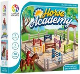 Smart Games - Horse Academy - Educational Brainstorming - Multi-Level Strategy Game and Skill Building - Logic and Thinking Game - 7 Years + - 1 Player - Multilingual - 524434.