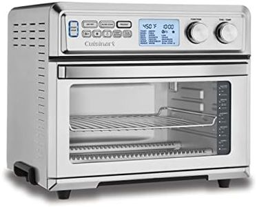 Cuisinart Digital AirFryer Toaster Oven, 1800W, Digital Display and Controls, Extra-Large Capacity, Silver (TOA-95C)