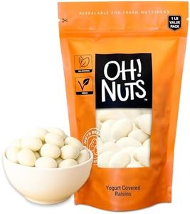 Yogurt Covered Raisins | 200pcs/1lb | Sweetened Dehydrated Creamy Yogurt Fruit Bites | Packed in New York Zip-Seal Bag for Exceptional Freshness by Oh Nuts