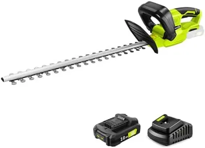 SnapFresh 20V Cordless Hedge Trimmer - 22" Dual-Action Blade, Hedge Trimmer Cordless with 2.0Ah Battery and Charger, Grass Trimmer