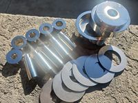 USAReplacementparts Coin Ring Punch and Spacer Set, Punch a Hole in a Coin, Jewelry Making Tools, 5 Punches Coin Ring Making Tool