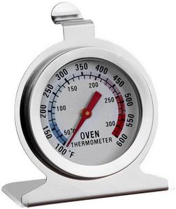 Termometro de Horno,Acero Inoxidable Termómetro para Horno de Cocina, 300 ℃/ 600 ℉ Termometro para Horno Leña, Barbacoa, Cocinar, Hornear