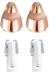 Eyebrow Hair Remover Replacement Heads Compatible with Finishing Touch Flawless Brows Eyebrow Facial Hair Removal Tool for Women, Rose Gold - 2 Count