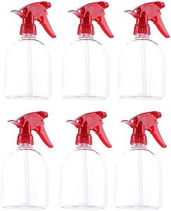 Juvale 6 Pack Empty Plastic Spray Bottles 16 oz – Bulk Red Squirt Water Sprayer for Hair, Cleaning Solutions, and Plants with Adjustable Nozzle and Misting Trigger