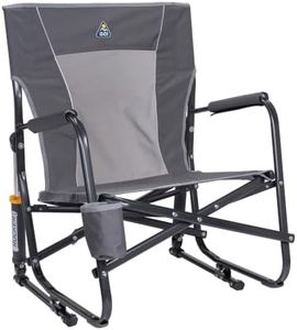 GCI Outdoor FirePit Rocker Low-Ride Outdoor Rocking Chair with Beverage Holder