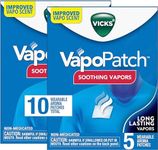 Vicks VapoPatch, Wearable Mess-Free Aroma Patch, Soothing & Comforting Non-Medicated Vicks Vapors, For Adults & Children Ages 6+, 5ct (2 pack)