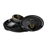 MOTOGEAR CAR Speaker MG-6900 6"* 9" 4 Way COAXIAL HIGH Performance INBUILT Tweeter MAX. Power 320W, RMS Power 160 RMS, Black Injection Cone with Rubber Edge.