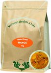 Natural Health 4 Life Dried Mango Slices, Large 6 to 9 cm 1 kg (1 pouch) Produce of Burkina Faso