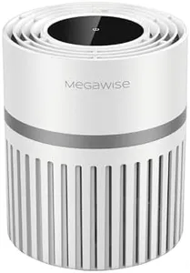 MEGAWISE EPI810 Air Purifier for Small Rooms | H13 True HEPA Filter | Captures Dust, Smoke, Pet Hair | Ideal for Home, Office, Bedroom (White)