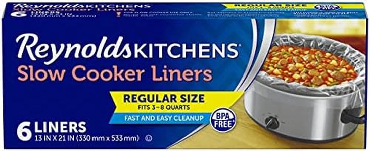 Reynolds Kitchens Premium Slow Cooker Liners - 13 x 21 Inch, 6 Count