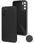 Jkobi Back Cover Case for Oppo A16 (Inside Fiber Cloth | Smooth Matte Finish | Professional Look |Black)