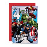 Hallmark Marvel Avengers 4th Birthday Card 'Memory Game' - Medium