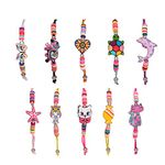 SAVITA10 Pcs Little Girls Bracelet, Cute Animal Jewelry Multicolor Bracelets Girls Friendship Bracelets for Birthday Party Role Play Carnival