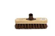 Newman and Cole 9" Floor Scrubbing Brush Head, Stiff Outdoor Hard Bristle Patio Deck Scrubbing Brush takes Long Handle (not supplied)