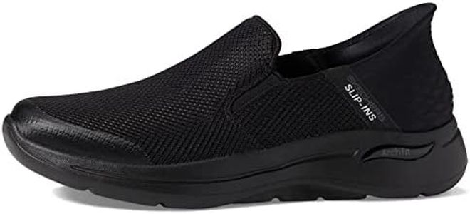 Skechers Women's Gowalk Arch Fit Slip-ins-Athletic Slip-on Casual Walking Shoes with Air-Cooled Foam Sneaker, Black, 10 US