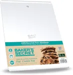 Baker's Secret Commercial Grade Natural Pure Aluminum Cookie Sheet Extra Thick 100% Recycled Aluminum