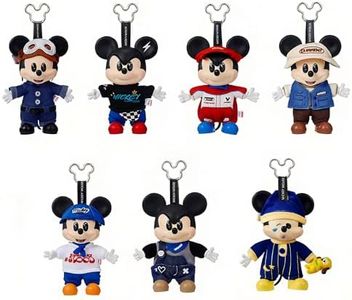 MINISO Disney Mickey OOTD Vinyl Plush Toy Figure Model Blind Box, Disney Mickey Pendant Surprise Box Collectible Toy for Home Decor Birthday Gifts, Mystery Box (Random One)