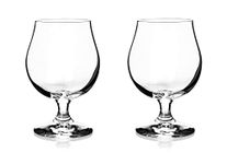 North Mountain Supply Belgian Beer Glasses - for Strong/Dark Ales and Belgian IPAs Drinking - 16 Ounces - Set of 2