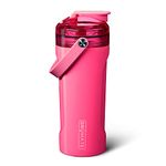 BrüMate MultiShaker Blender Shaker Bottle | 100% Leakproof Insulated Stainless Steel Shaker Bottle | Protein Shaker Bottle, and Pre Workout Bottle for the Gym | 26oz (Neon Pink)