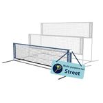 HUDORA Street multi-net - Multifunctional net for tennis & badminton - Height-adjustable outdoor net for the court & park - Sturdy & weather-resistant badminton net