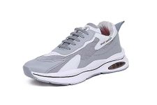 White Walkers Men's Grey Synthetic Casual Comfortable Ankle Sneakers - 8 UK