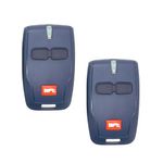 WENJION 2PCS 433MHz Remote Control for BFT Gate Opener, Replacement for BFT Mitto 2 Remote, 2-Channel Garage Door Key Fob with Key Ring, Compatible with MITTO B RCB02 12V Electric Gate System