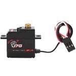 VGEBY RC Car Servo, S0017M 17g Metal Gear Digital Servo with Servo Arm for 1/18 RC High Speed Car Fixed Wing Aircraft, VGEBYoiatuznbvg