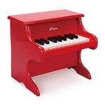 Hape Playful Piano Toy | 18-Key Wooden Mini Musical Instrument Toy, Red