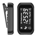 3D Pedometer for Walking, Portable Step Counter & Calorie Tracker - Clip-On Wearable Accurate Pedometer with LCD Display for Daily Activity Data Recording, Rechargeable Fitness Device