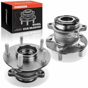 A-Premium 2 x Rear Wheel Bearing and Hub Assembly with 5-Lug Compatible with Mitsubishi Outlander 14-20, Outlander Sport 13-15, Outlander PHEV 18-20, Eclipse Cross 18-20, RVR 18-19