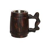 GoCraft Handmade Wooden Beer Mug wi