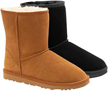 Ozwear Ugg Unisex Adults Classic Short Ugg Boot, Black, US M12/W13