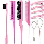 10 Pieces Hair Styling Comb Set Tea