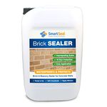 Smartseal Brick Sealer - 10 Year Protection - Brick Waterproofer & Breathable Brick Sealant. Safe, Easy To Apply, Water Resistant & Protects From Damp - Solvent Free, Premium Brick Sealer (25 Litres)