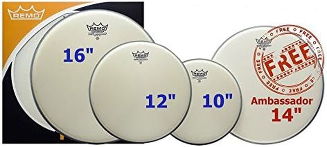 Remo Ambassador 4-Pc Tom Pack - 10 12 14 16 Inches - Coated