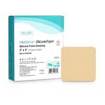 MedVance TM Silicone - Silicone Adhesive Foam Absorbent Dressing, 7.5 cm x 7.5 cm, Box of 5 dressings