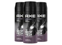 Axe Body Spray Black Night without Aluminium Salts 150 ml ,(Pack of 3)