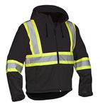 Re-Engineered Hi Vis Safety Softshell Black