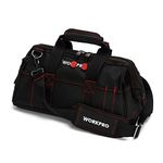 WORKPRO 16-inch Close Top Wide Mouth Tool Storage Bag with Water Proof Rubber Base, W081022A, 16"