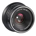 7artisans 25mm F1.8 Manual Fixed Lens for M4/3 mount Cameras Panasonic G1 G2 G3 G4 G5 G6 G7 GF1 GF2 GF3 GF5 GF6 GM1 Olympus EMP1 EPM2 E-PL1 E-PL2 E-PL3 E-PL5 (Black)