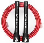 Elite Jumps Core Jump Rope - Indoor/outdoor adjustable jump rope for Training and Fitness - 6mm PVC Skip Rope for Fitness - Unbreakable Handles with Tangle-Free Jumping Rope for Workout