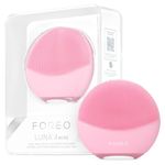 FOREO LUNA 4 mini Face Cleansing Brush & Face Massager | Premium Face Care | Enhances Absorption of Facial Skin Care Products | Simple Skin Care Tools | For All Skin Types, Pearl Pink