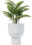 MEANT2TOBE Face Pots for Plants - 6.7x5.9 inch Large Ceramic Head Planter for Plants - Face Planters for Indoor Plants - Modern Planters - Ideal for Boho Home Room Decor - Set of 1