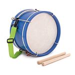 Mini Marching Drum with Strap & Beaters - Blue 8.5" x 5.5"