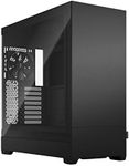 Fractal Design Pop XL Silent Black - Tempered Glass Clear Tint - Bitumen Panel and Sound-dampening Foam – TG Side Panel - Four 120 mm Aspect 12 Fans Included – E-ATX Silent Full Tower PC Case