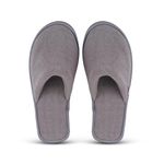 MIFUZI Women's Home Slippers Indoor Bedroom Room Winter House Cloth Slippers for Women Girls Lava Grey 7