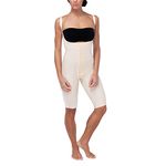 Marena Recovery Short-Length Post Surgical Compression Girdle, High-Back - S, Beige